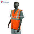 100% Polyester Breathable Mesh High Visibility Reflektierende Verkehrsweste Sicherheitsjacke Mit Klettverschluss Und Taschen Gelb